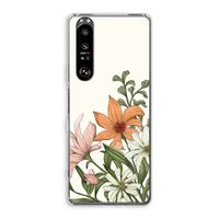 Floral bouquet: Sony Xperia 1 III Transparant Hoesje