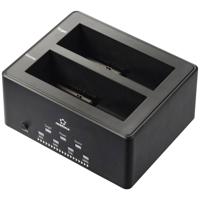 Renkforce RF-5576396 USB 3.2 Gen 1 (USB 3.0) SATA 2 poorten Harde schijf-dockingstation 2.5 inch, 3.5 inch Met clone-functie - thumbnail