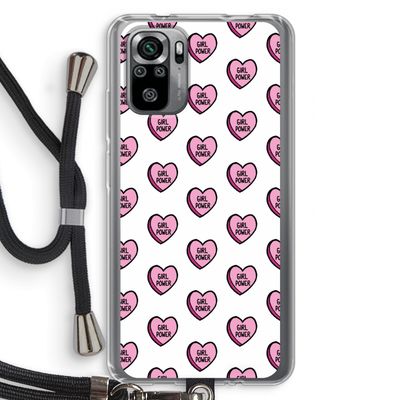 GIRL POWER: Xiaomi Redmi Note 10S Transparant Hoesje met koord