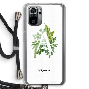 Green Brush: Xiaomi Redmi Note 10S Transparant Hoesje met koord