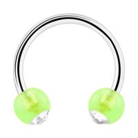 Circular barbell Chirurgisch staal 316L / Acryl Circular Barbells - thumbnail