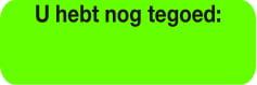 Blockland Strooketiket u hebt nog tegoed 30 x 10mm