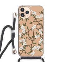 Blossoming spring: iPhone 11 Pro Transparant Hoesje met koord