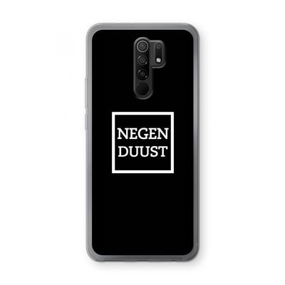 Negenduust black: Xiaomi Redmi 9 Transparant Hoesje