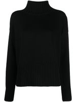 Drumohr roll-neck merino jumper - Noir