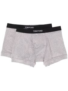 TOM FORD boxers à taille à logo (lot de deux) - Gris