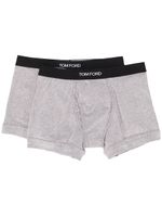 TOM FORD boxers à taille à logo (lot de deux) - Gris