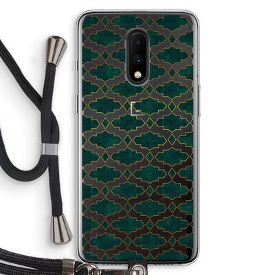 Moroccan tiles: OnePlus 7 Transparant Hoesje met koord