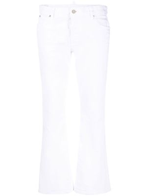 DSQUARED2 jean White Bull à coupe évasée - Blanc