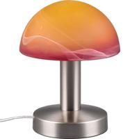 LED Tafellamp E14 - Modern Metaal & Oranje Glas - 1 Lichtpunt