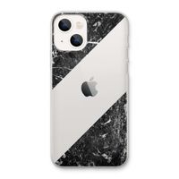 Zwart marmer: iPhone 13 Transparant Hoesje