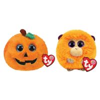 Ty - Knuffel - Teeny Puffies - Halloween Pumpkin & Coconut Monkey - thumbnail