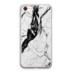 Witte marmer 2: iPhone 8 Transparant Hoesje
