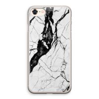 Witte marmer 2: iPhone 8 Transparant Hoesje