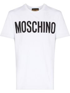 Moschino t-shirt en coton biologique à logo imprimé - Blanc