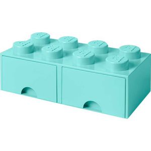 LEGO Brick Drawer 8 Blauw Opbergdoos