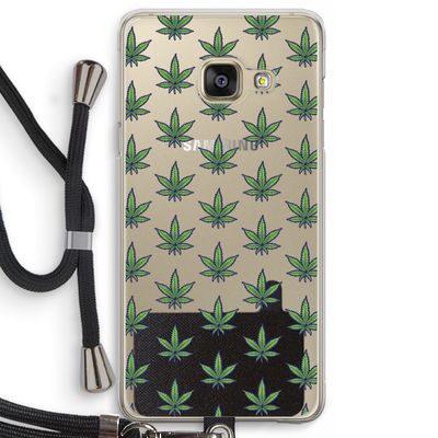 Weed: Samsung Galaxy A3 (2016) Transparant Hoesje met koord