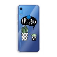 Hey you cactus: Huawei Y6s Transparant Hoesje Hey you cactus: Huawei Y6s Transparant Hoesje