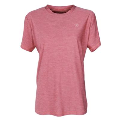 Ariat Dames T-Shirt Laguna Logo Short Sleeve, rose wine, Maat: M