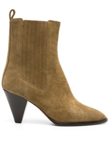 ISABEL MARANT bottines Delena 80 mm en daim - Marron