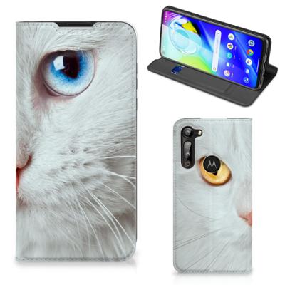 Motorola Moto G8 Power | Hoesje maken | Witte Kat