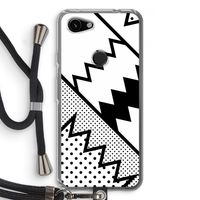 Pop Art #5: Pixel 3a Transparant Hoesje met koord