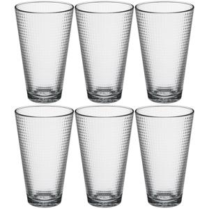 Set van 6x stuks water/sap glazen Benit 340 ml van glas