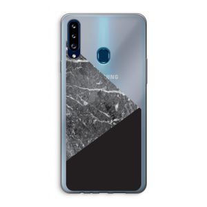 Combinatie marmer: Samsung Galaxy A20s Transparant Hoesje