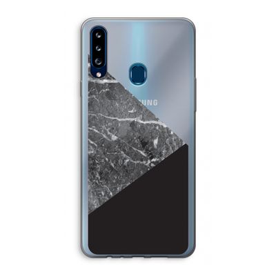 Combinatie marmer: Samsung Galaxy A20s Transparant Hoesje