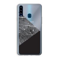 Combinatie marmer: Samsung Galaxy A20s Transparant Hoesje Combinatie marmer: Samsung Galaxy A20s Transparant Hoesje
