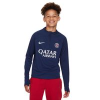 Nike Paris Saint-Germain Academy Pro Trainingstrui 1/4-Zip 2023-2024 Kids Donkerblauw Wit - thumbnail