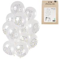 Folat Ballonnen origami cijfer 5 jaar 30 cm set van 12 | 24 stuks