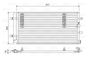 Condensor, airconditioning VALEO, u.a. für Audi