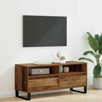 TV-kast Oud Hout 100 x 34,5 x 44,5 cm Gemonteerd hout en ijzer