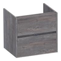 Brauer Adore - Onderkast - 60 cm - met 2 Softclose Lades Greeploos en 1 Sifon Uitsparing - Driftwood