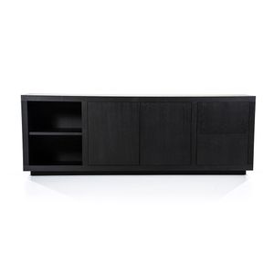 Dressoir Helsinki 2-drs 200cm 2 laden zwart