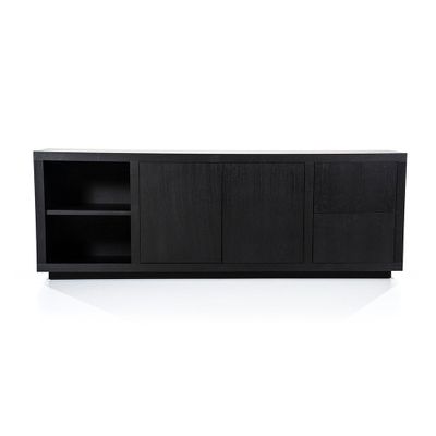 Dressoir Helsinki 2-drs 200cm 2 laden zwart
