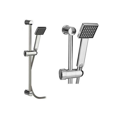 Douchekop 3-functies - handdouche - zilver - met doucheslang - aan muurstang