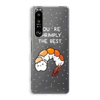 You're Shrimply The Best: Sony Xperia 1 III Transparant Hoesje