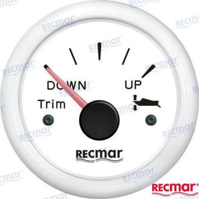 Voltímetros y posición trim RECKY09312 - INDICADOR POSICION TRIM 0-190º BLANCO