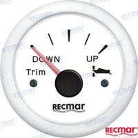 Voltímetros y posición trim RECKY09312 - INDICADOR POSICION TRIM 0-190º BLANCO