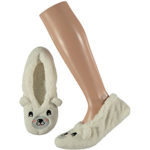 Ballerina huispantoffels/sloffen ijsberen voor meisjes