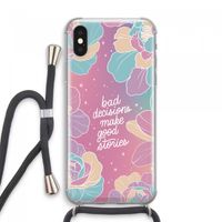 Good stories: iPhone XS Max Transparant Hoesje met koord
