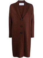 Harris Wharf London manteau en laine à simple boutonnage - Marron