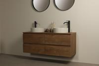 Badezimmermöbel Dunkel Eiche Iva 140 cm