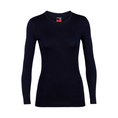 Icebreaker Merino 260 Tech LS Crewe Thermoshirt Dames Midnight Navy XL