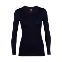 Icebreaker Merino 260 Tech LS Crewe Thermoshirt Dames Midnight Navy XL