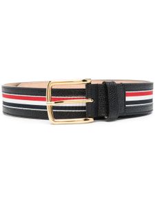 Thom Browne ceinture à rayures RWB - Noir