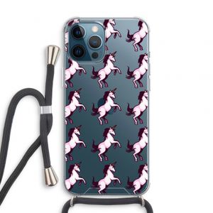 Musketon Unicorn: iPhone 12 Pro Transparant Hoesje met koord