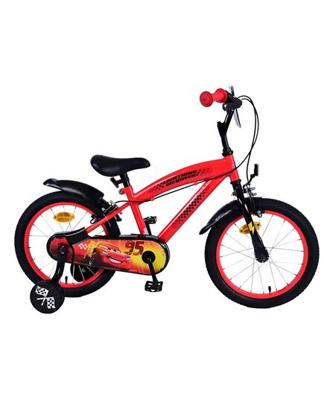 Disney kinderfiets jongens 16 inch rood 2 handremmen